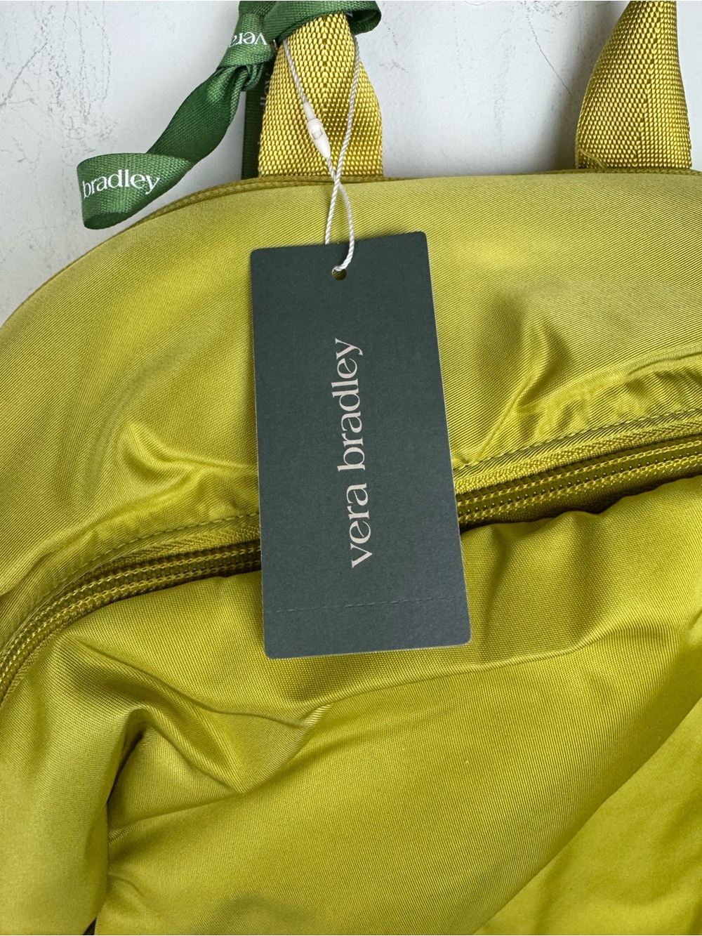 Vera Bradley Chancery Backpack in Garden Olive Color Nylon NEW - Picture 11 of 13